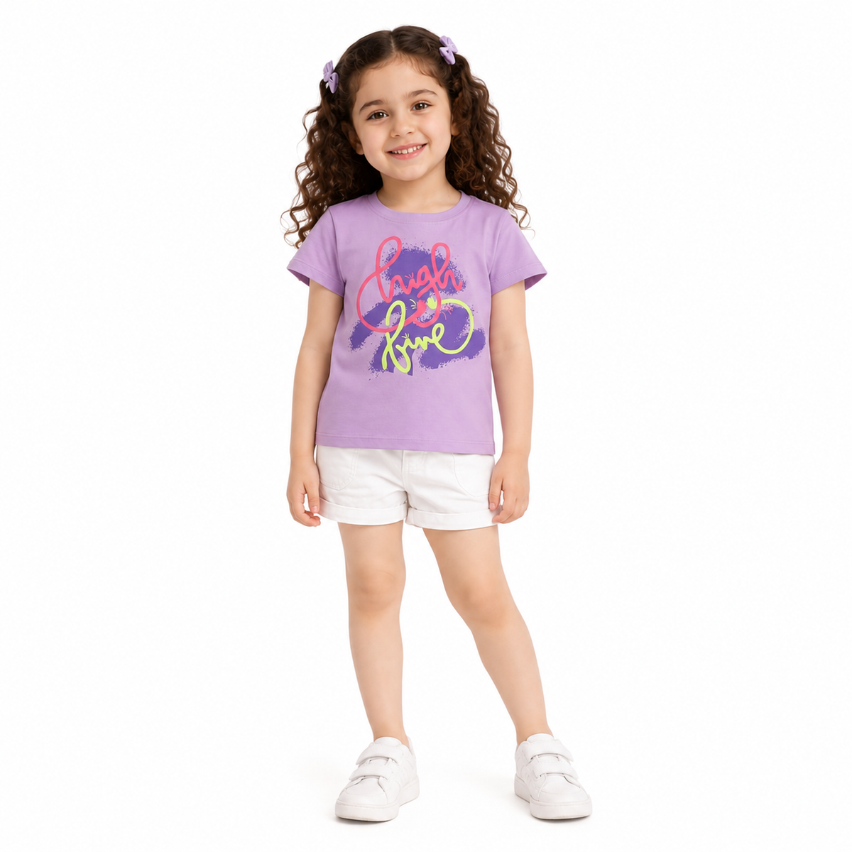 Kids Multicolor Cotton Knit Top Casual Wear