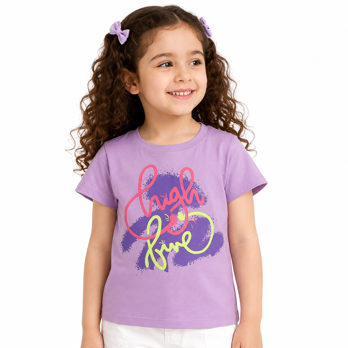 Kids Multicolor Cotton Knit Top Casual Wear