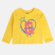 Girls Yellow Pack Of 1 Knit Top