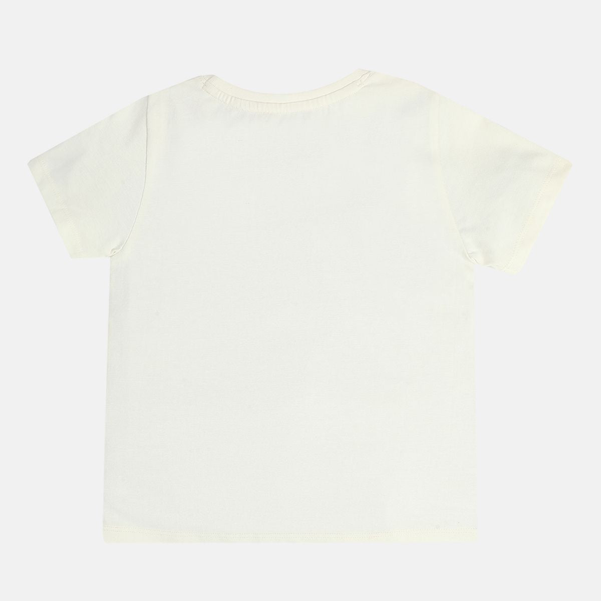 Girls Marshmallow Round Neck Short Sleeve Knit Top