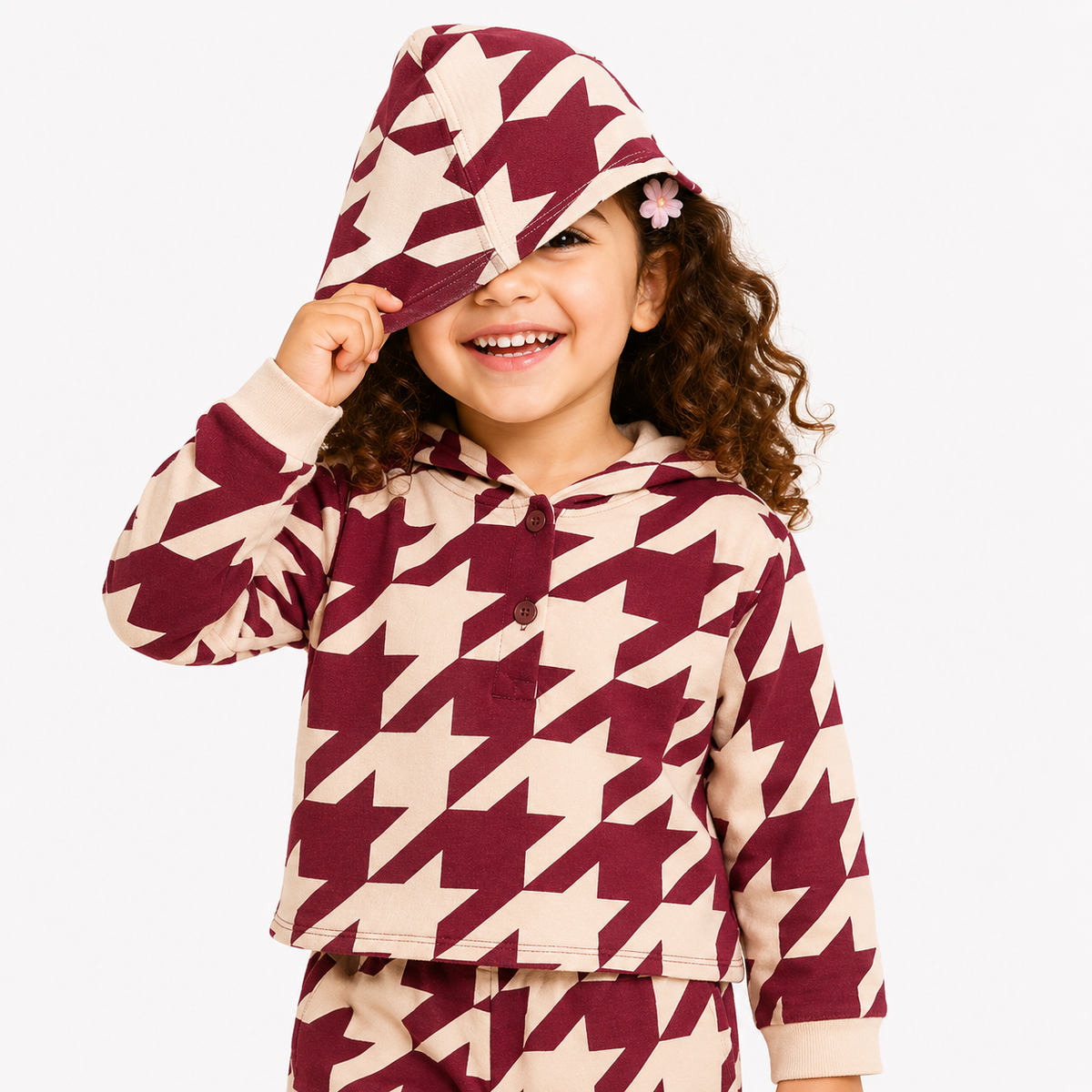 Girls Multicolor Cotton Top with Bottom Casual Wear