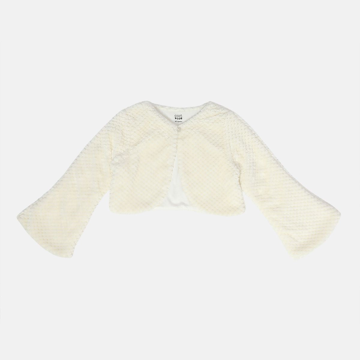 Girl Off White Knit Shrug