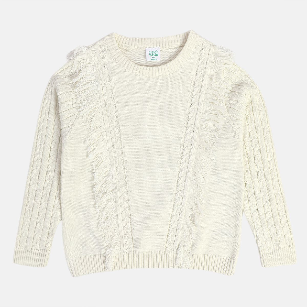 Girls Off White Sweater