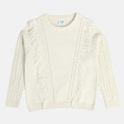 Girls Off White Sweater