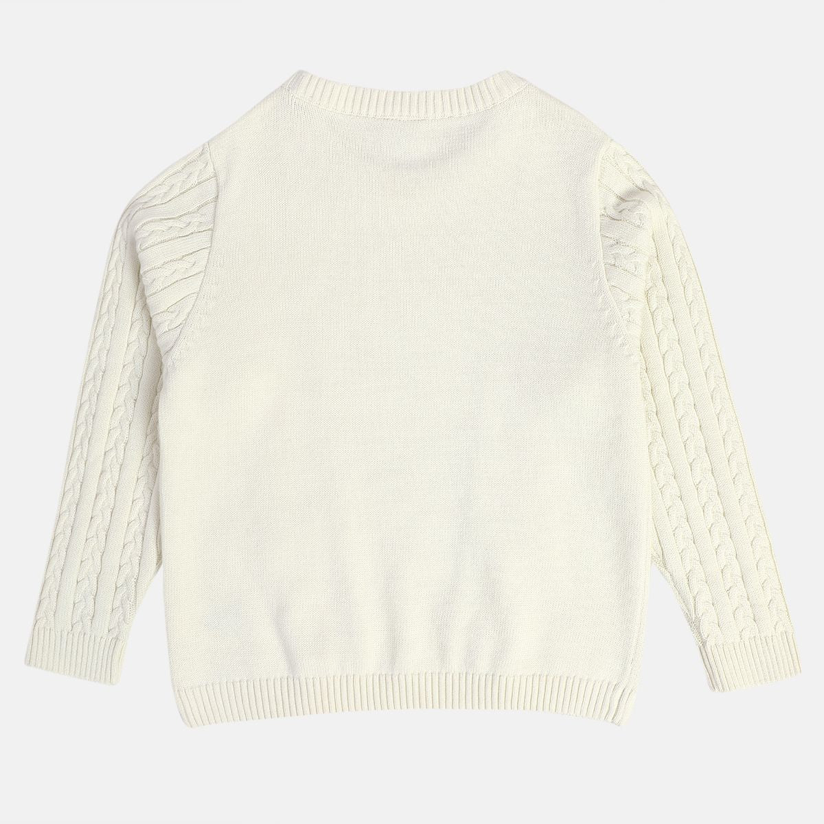 Girls Off White Sweater