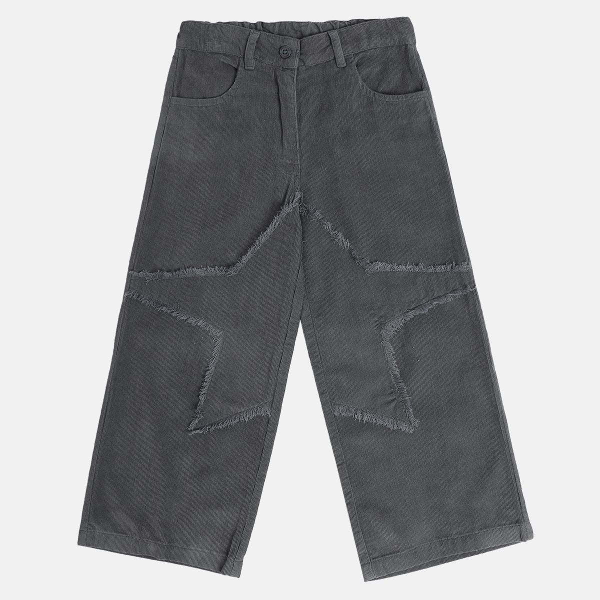 Girls Grey Woven Pant