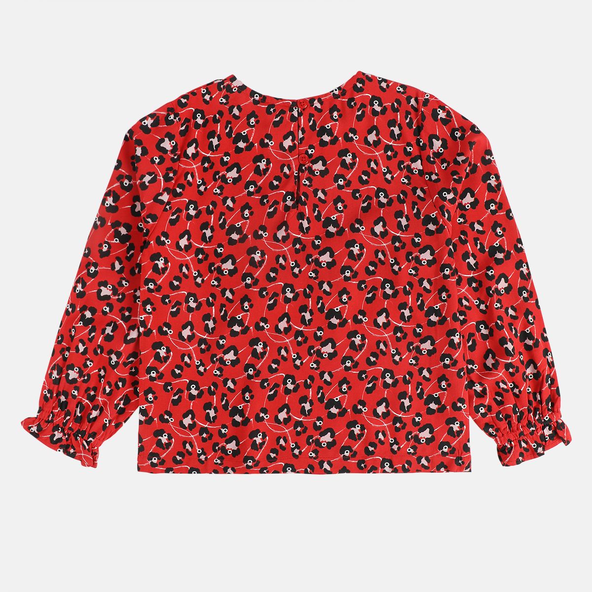 Girls Red Pack Of 1 Woven Top