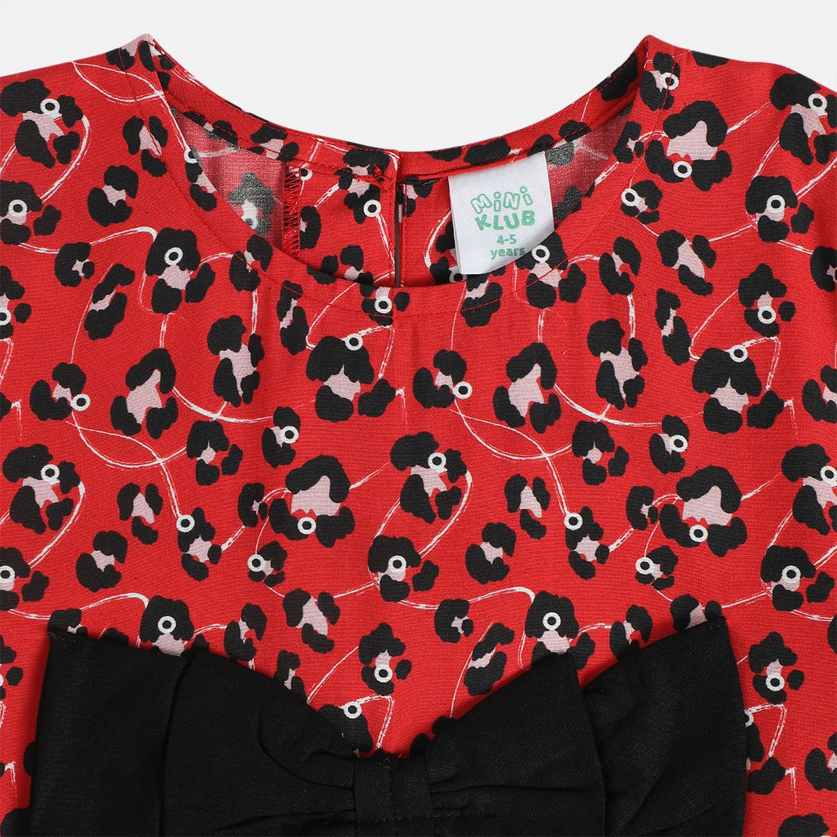 Girls Red Pack Of 1 Woven Top