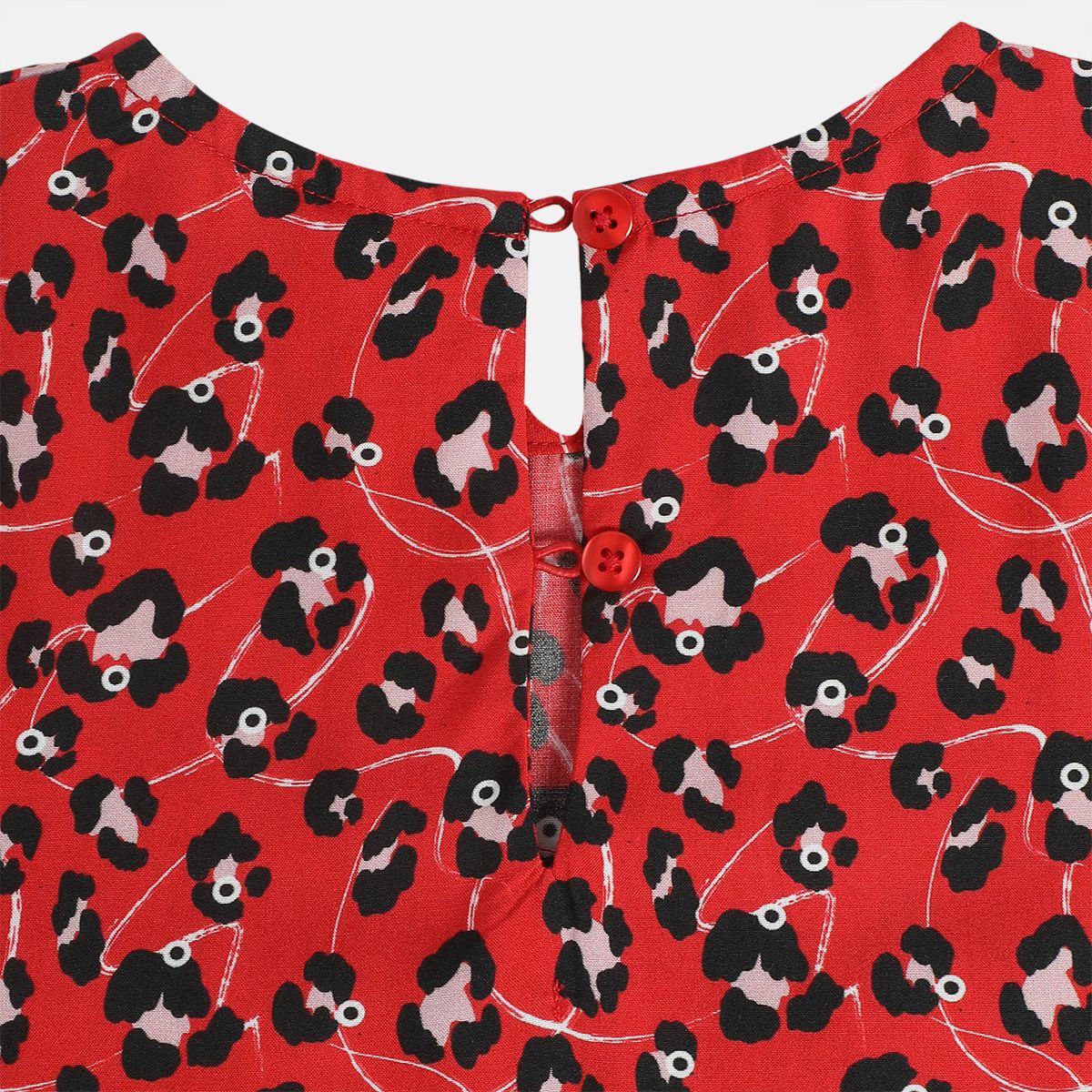 Girls Red Pack Of 1 Woven Top