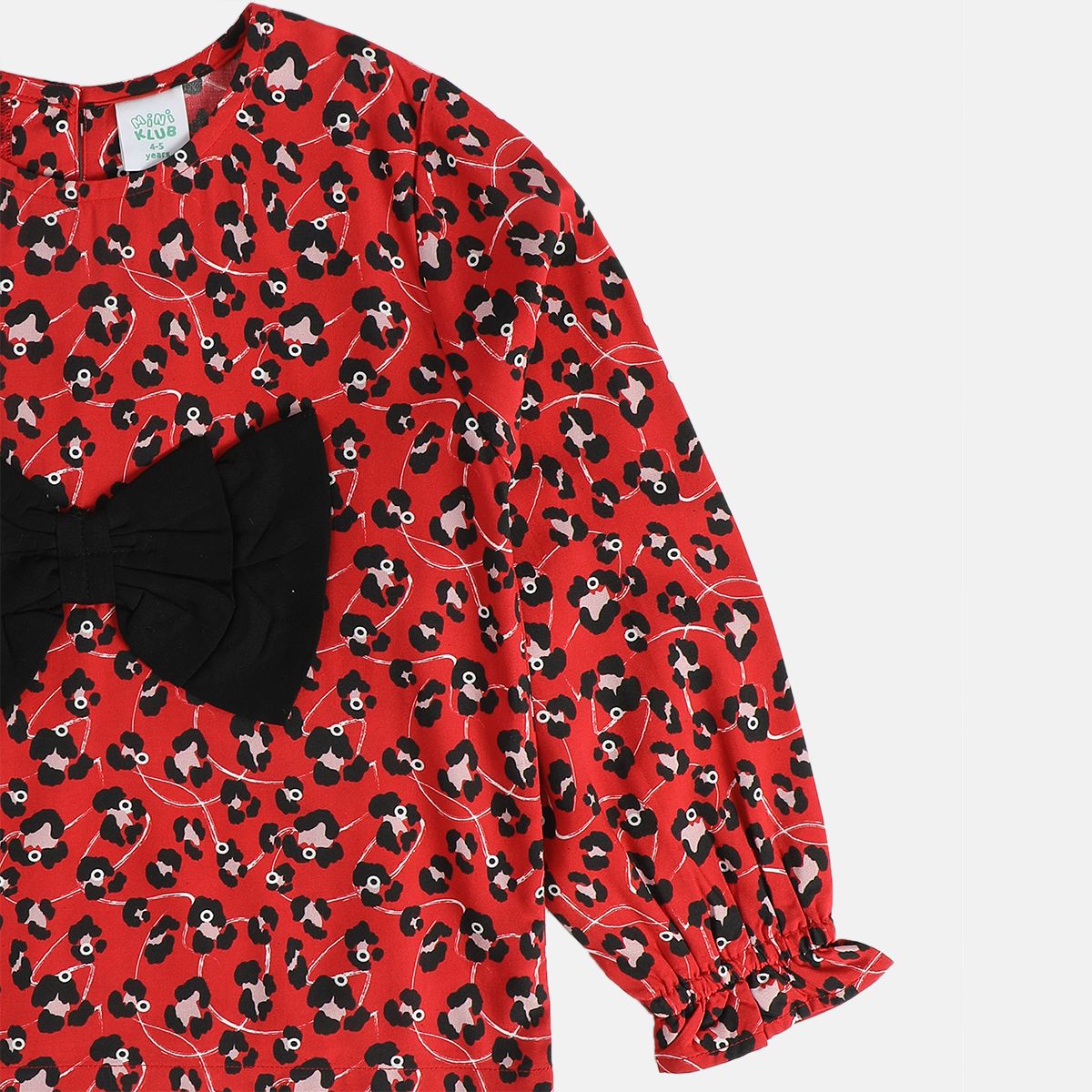 Girls Red Pack Of 1 Woven Top