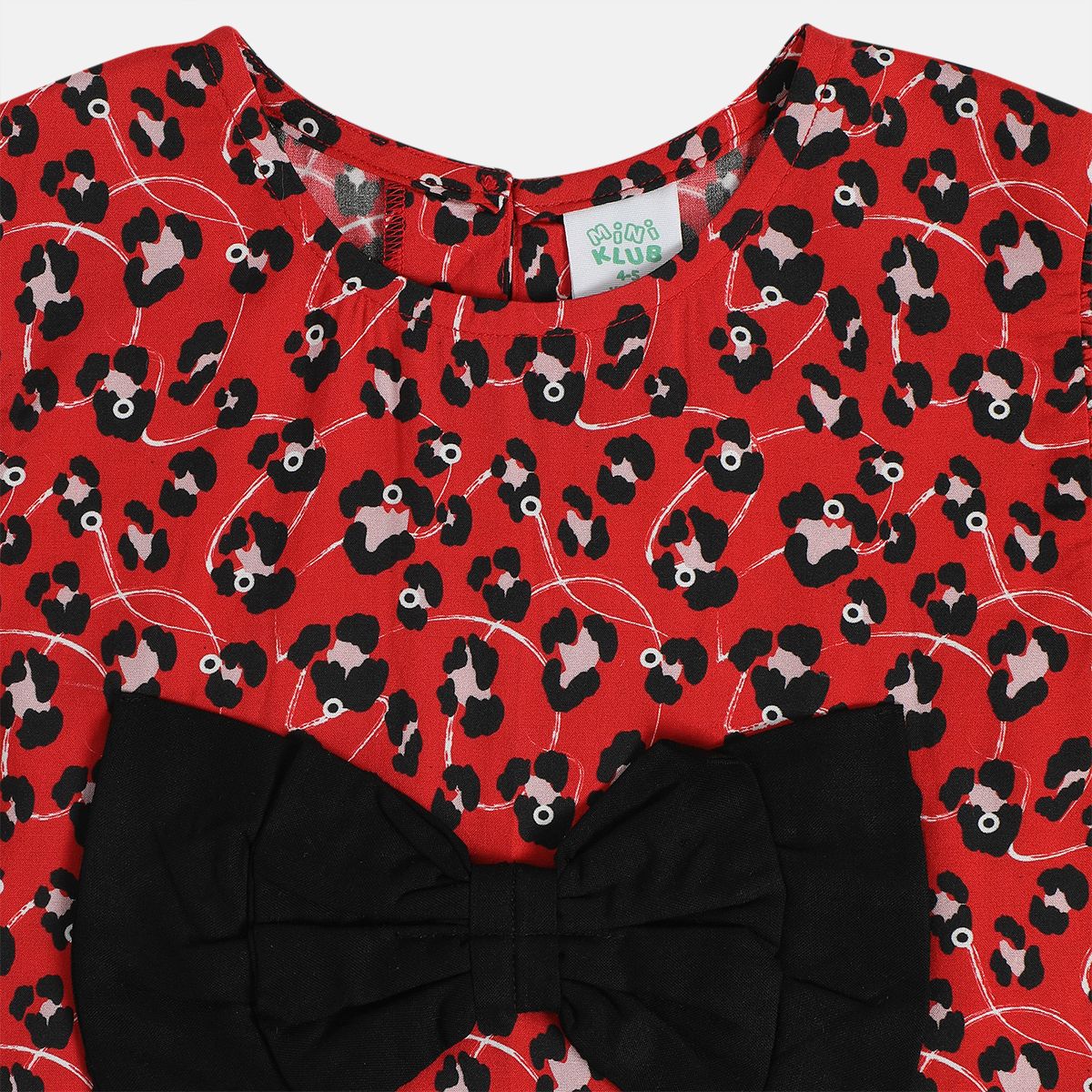 Girls Red Pack Of 1 Woven Top