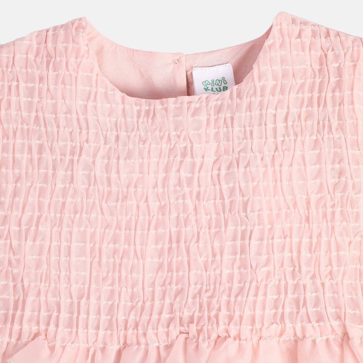 Girls Pink Woven Top