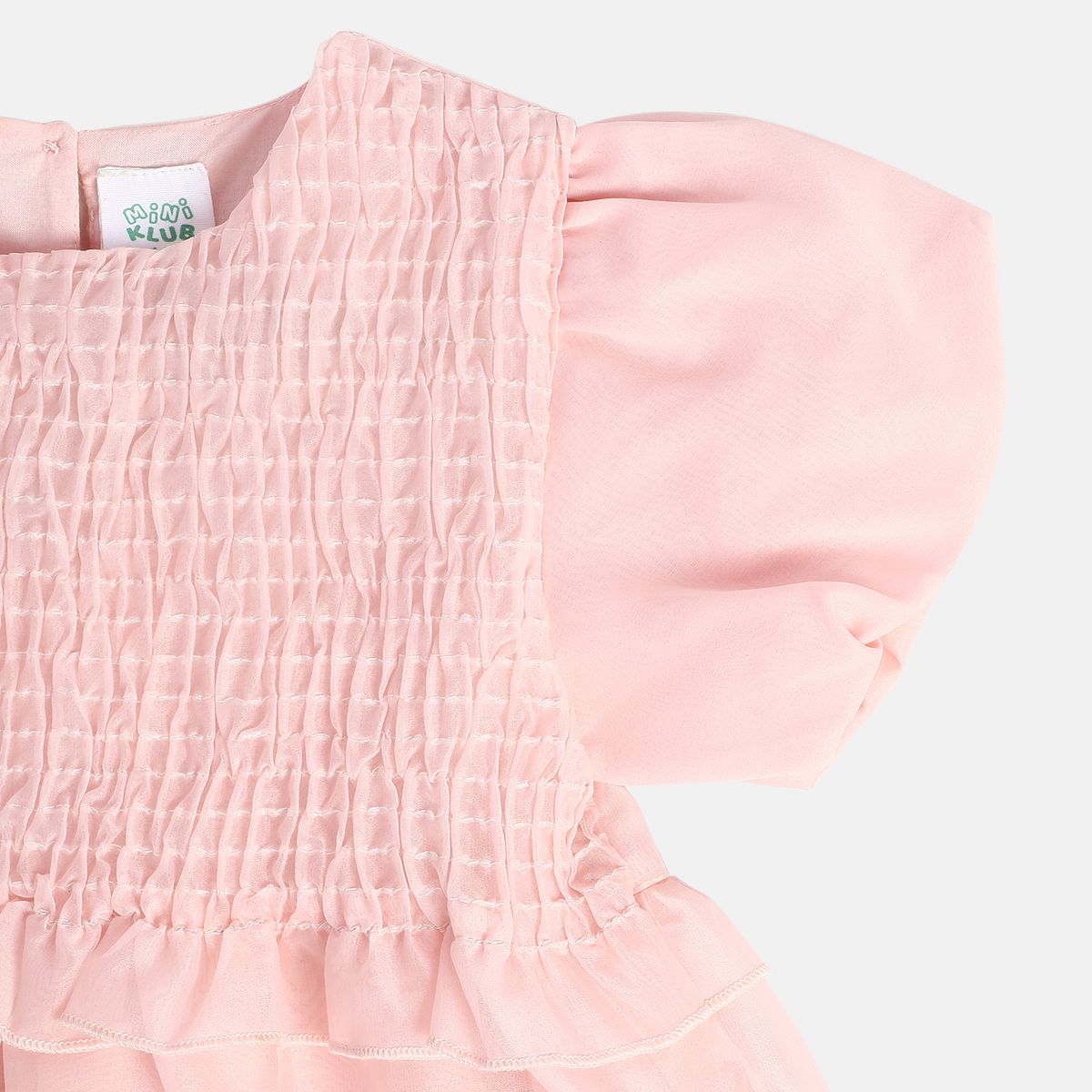 Girls Pink Woven Top