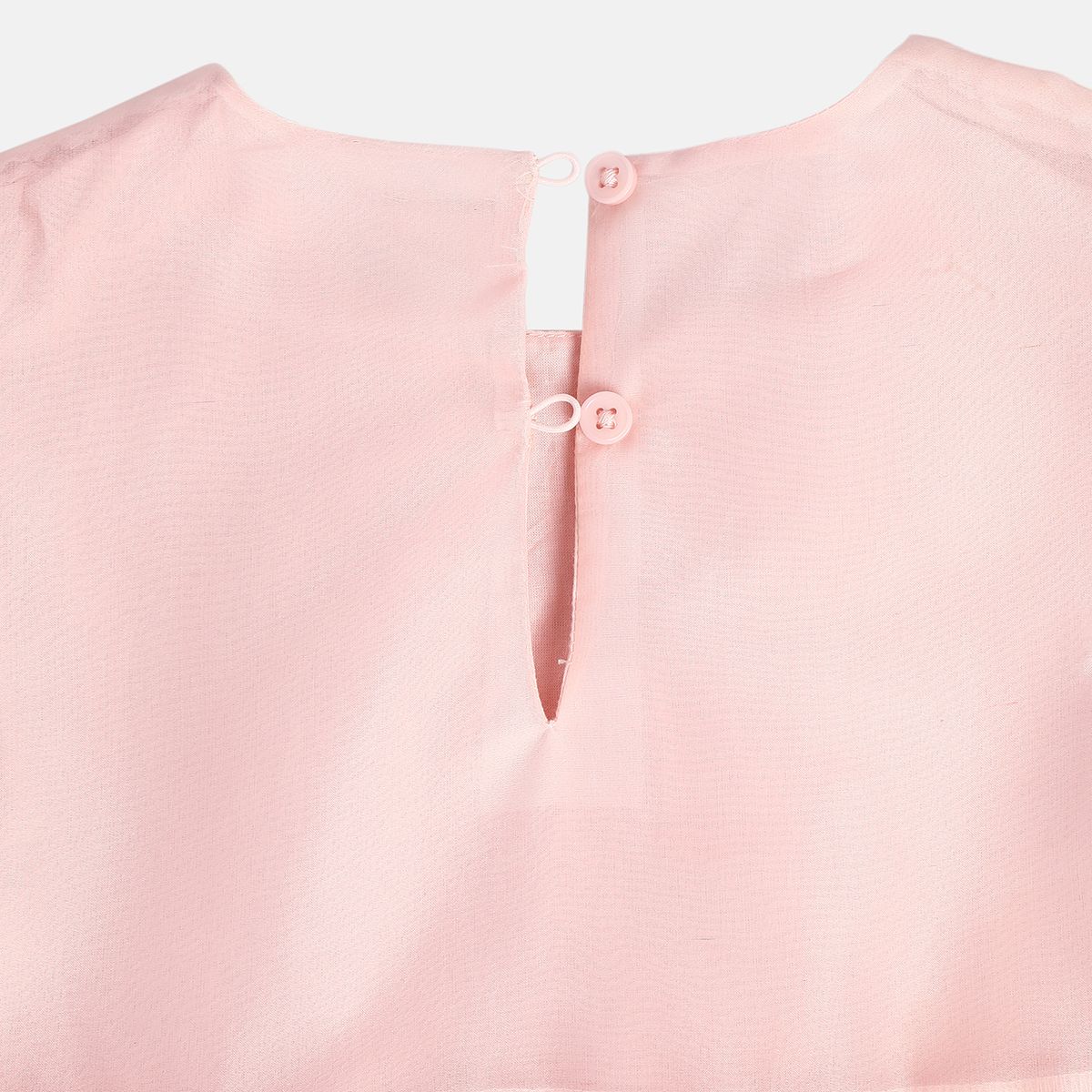 Girls Pink Woven Top