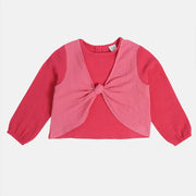 Girls Pink Woven Top