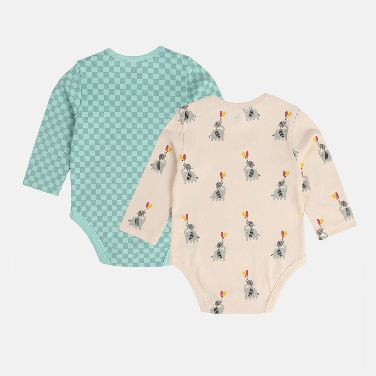 Boys Multicolor Pack Of 2 Body Suit