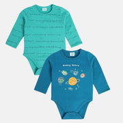 Boys Multicolor Pack Of 2 Body Suit
