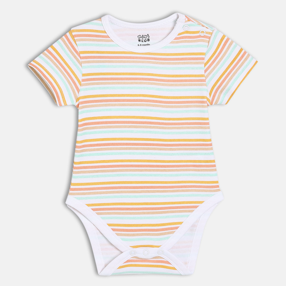 Boy Blue/White/Coral Body Suit