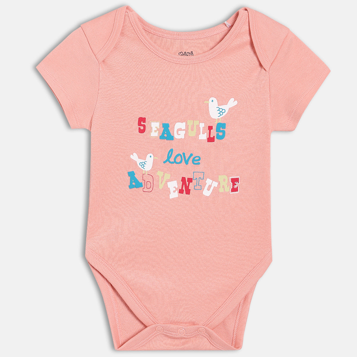 Boys Pack Of 3 Envelop Neck Short Sleeve Body Suit - Multi