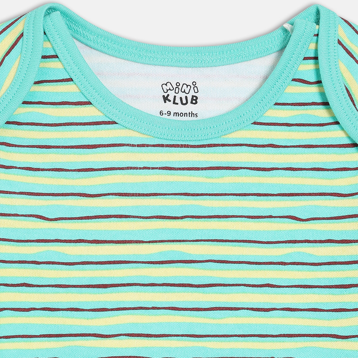 Boys Pack Of 3 Envelop Neck Short Sleeve Body Suit - Multi