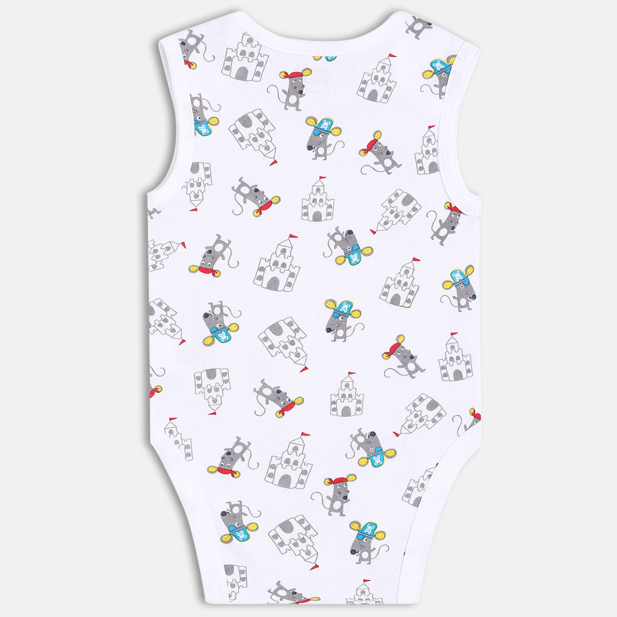 Boys Pack Of 3 Envelop Neck Short Sleeve Body Suit - Multi