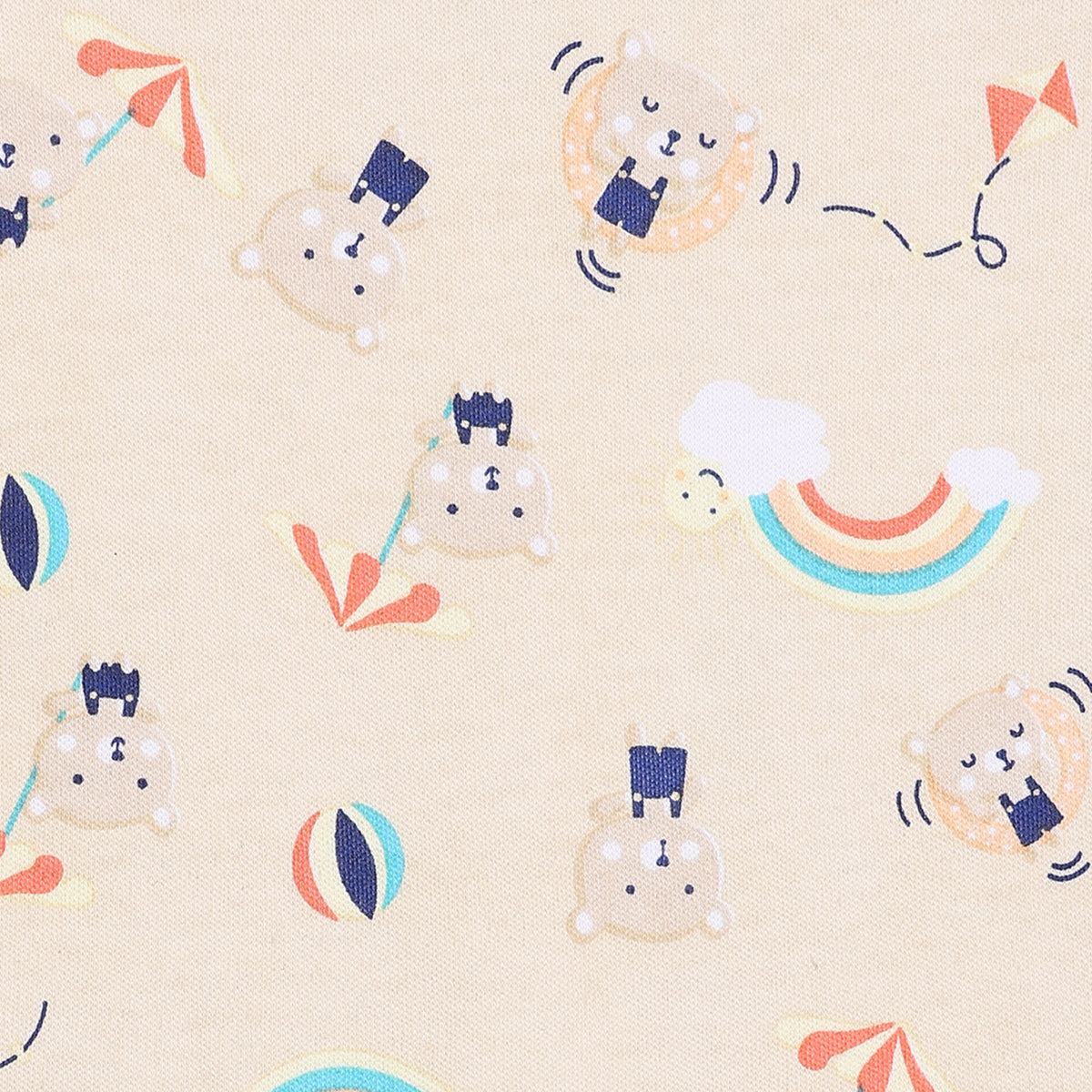 Boys Pack Of 3 Envelop Neck Short Sleeve Body Suit - Multi