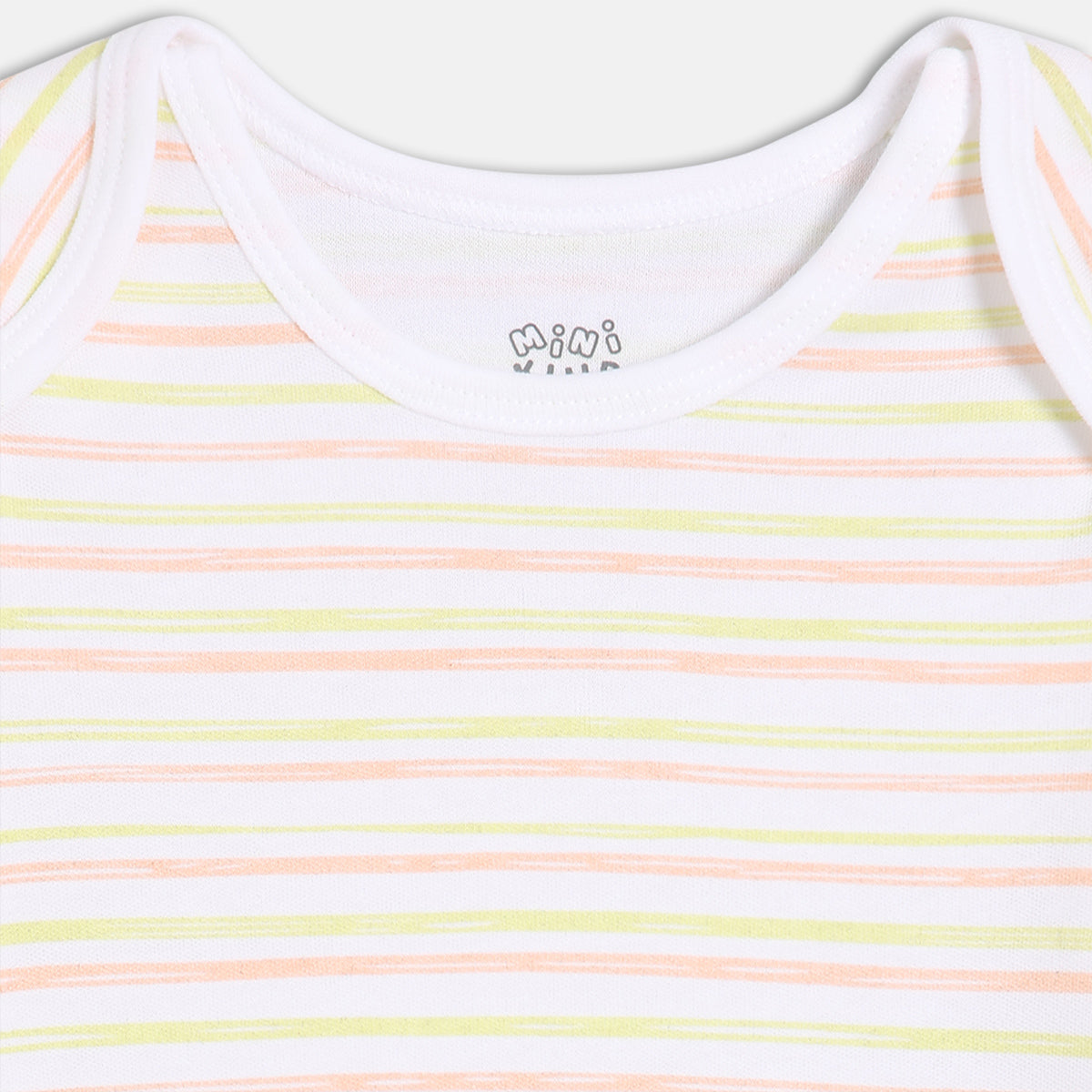 Boys Pack Of 3 Envelop Neck Short Sleeve Body Suit - Multi