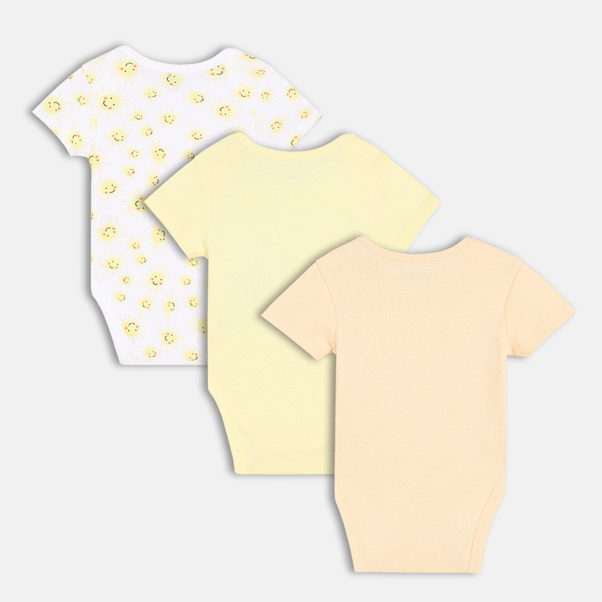 Boys Multi Envelop Neck Short  Sleeve Body Suit