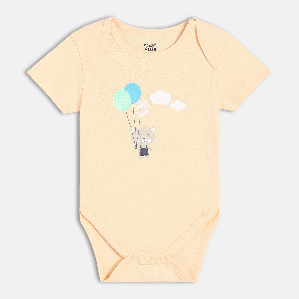 Boys Multi Envelop Neck Short  Sleeve Body Suit