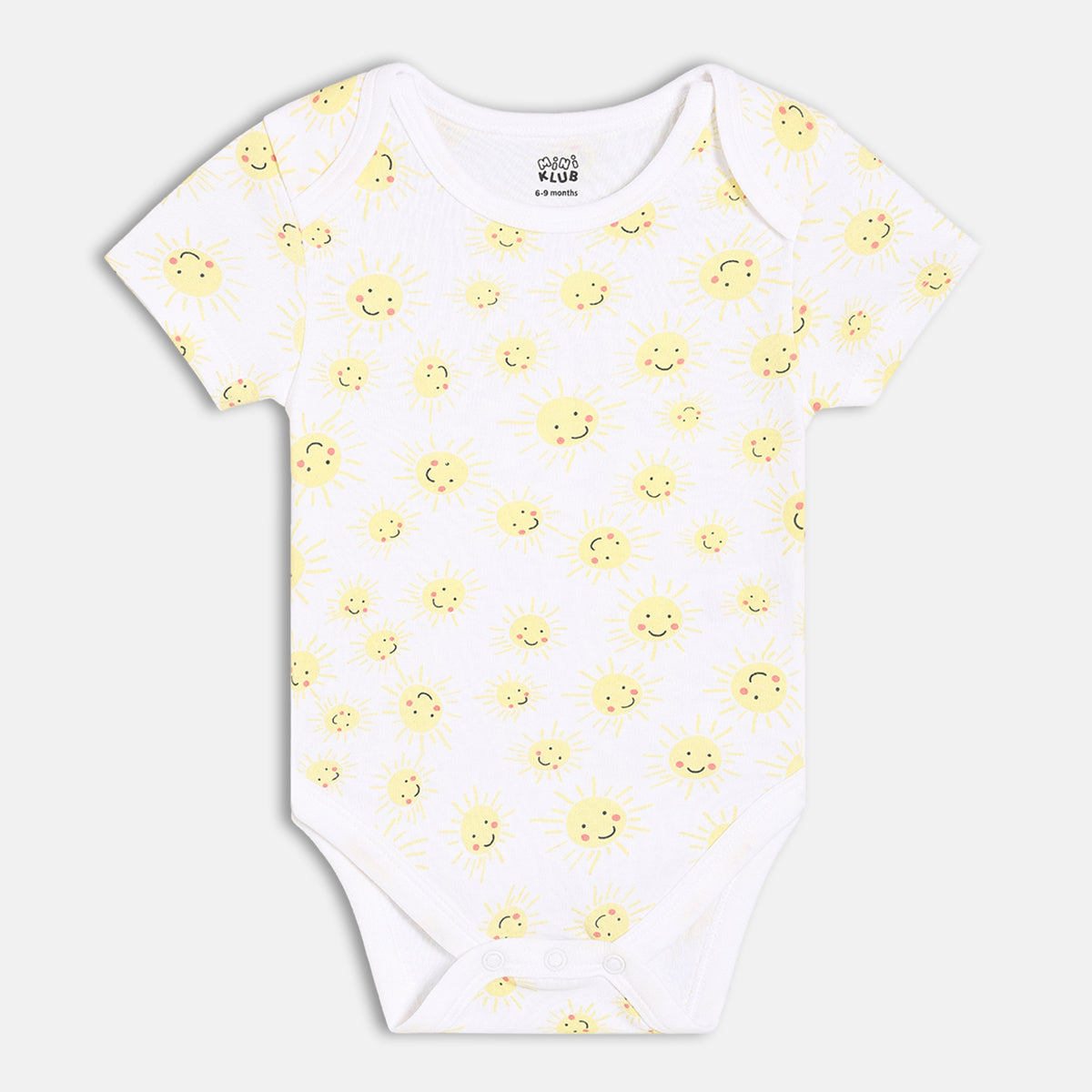 Boys Multi Envelop Neck Short  Sleeve Body Suit