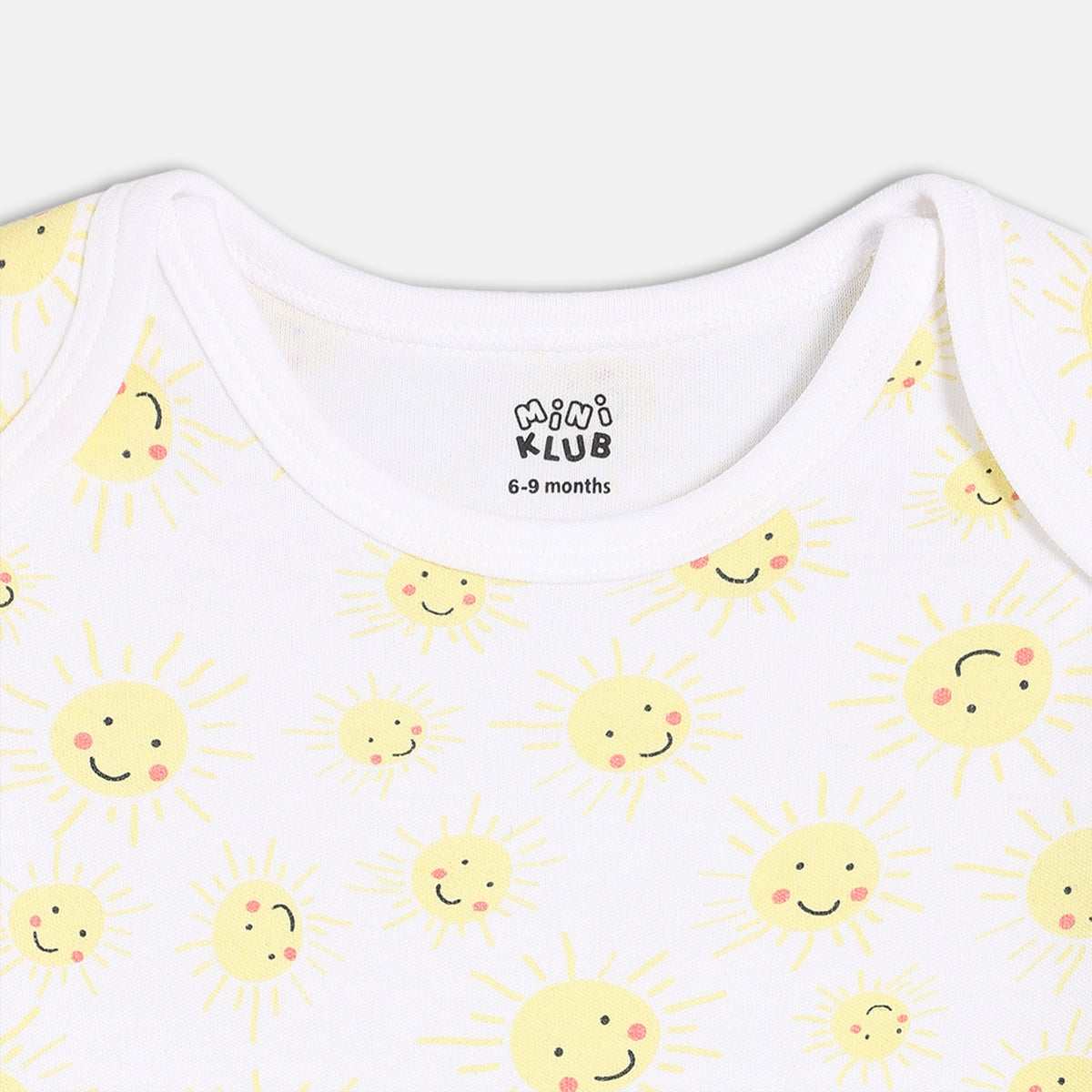 Boys Multi Envelop Neck Short  Sleeve Body Suit
