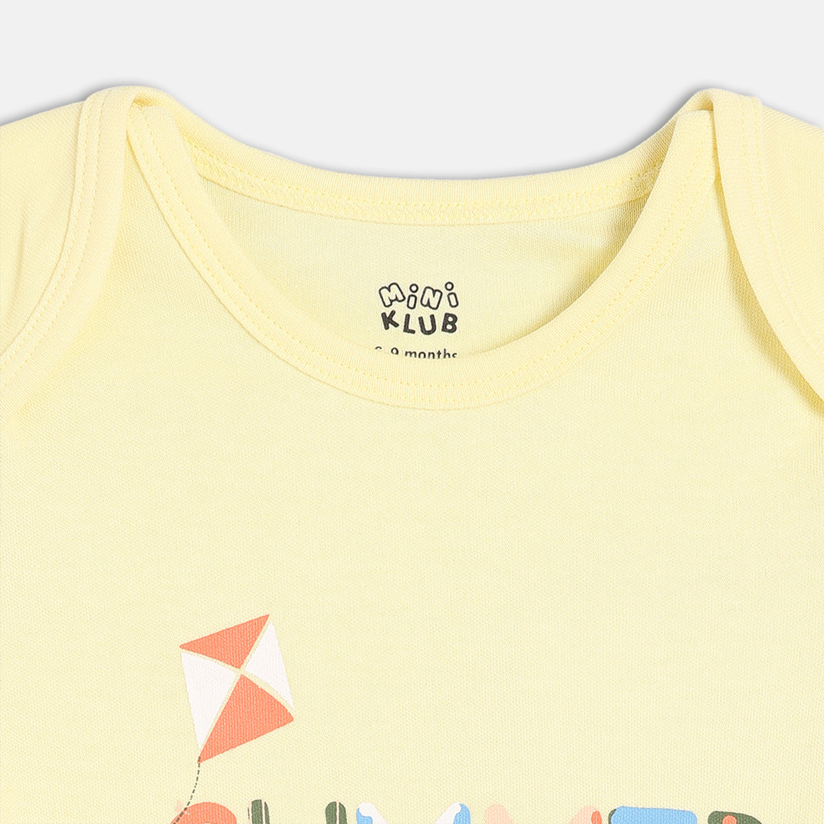 Boys Multi Envelop Neck Short  Sleeve Body Suit