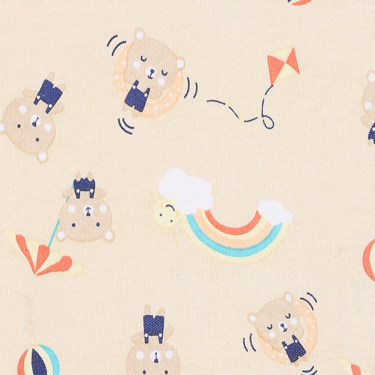 Boys Pack Of 3 Envelop Neck Short Sleeve Body Suit - Multi