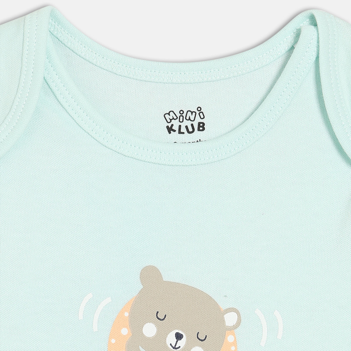 Boys Pack Of 3 Envelop Neck Short Sleeve Body Suit - Multi