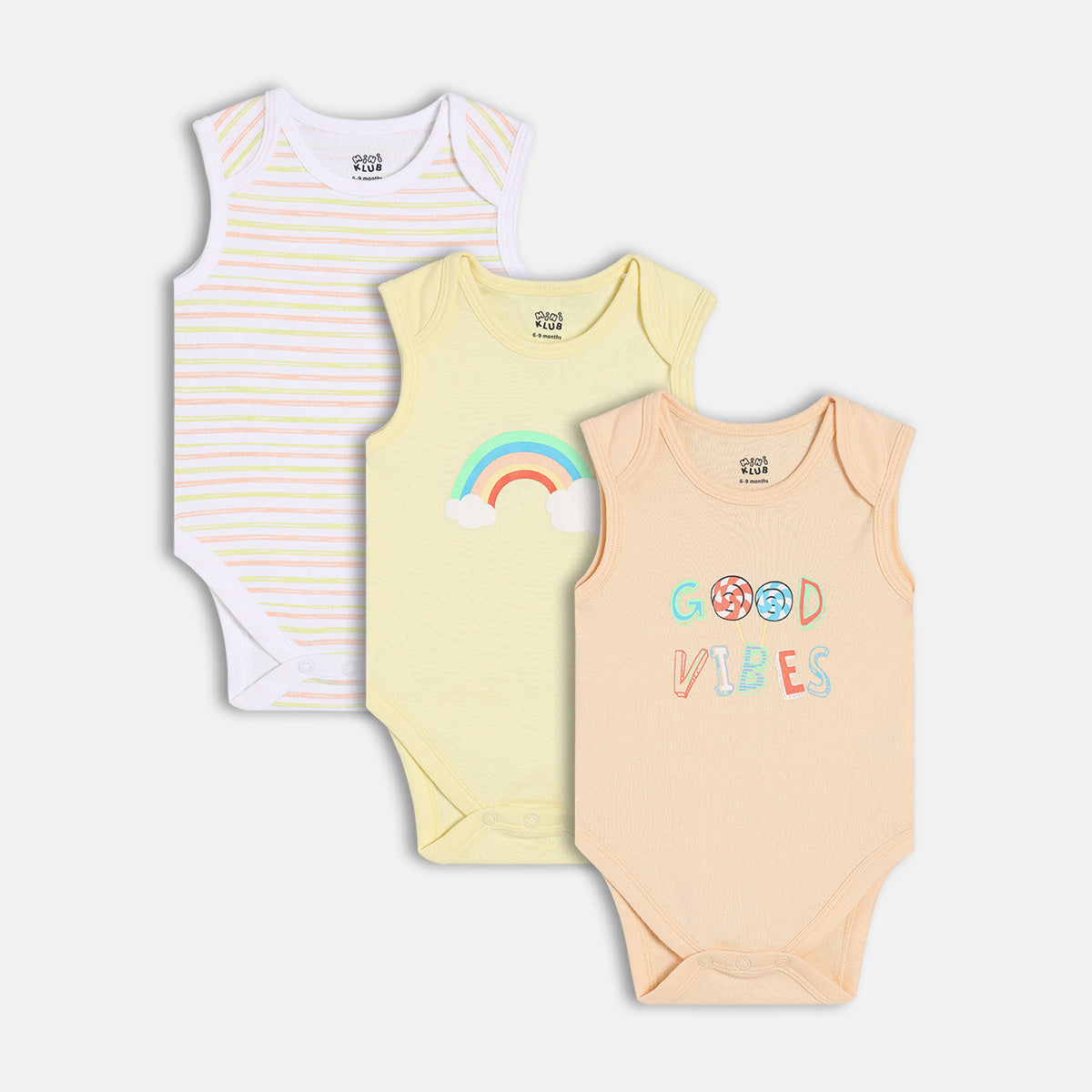 Boys Multi Envelop Neck Short  Sleeve Body Suit