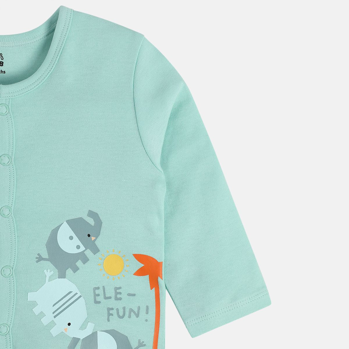 Boys Green Front Open Vest