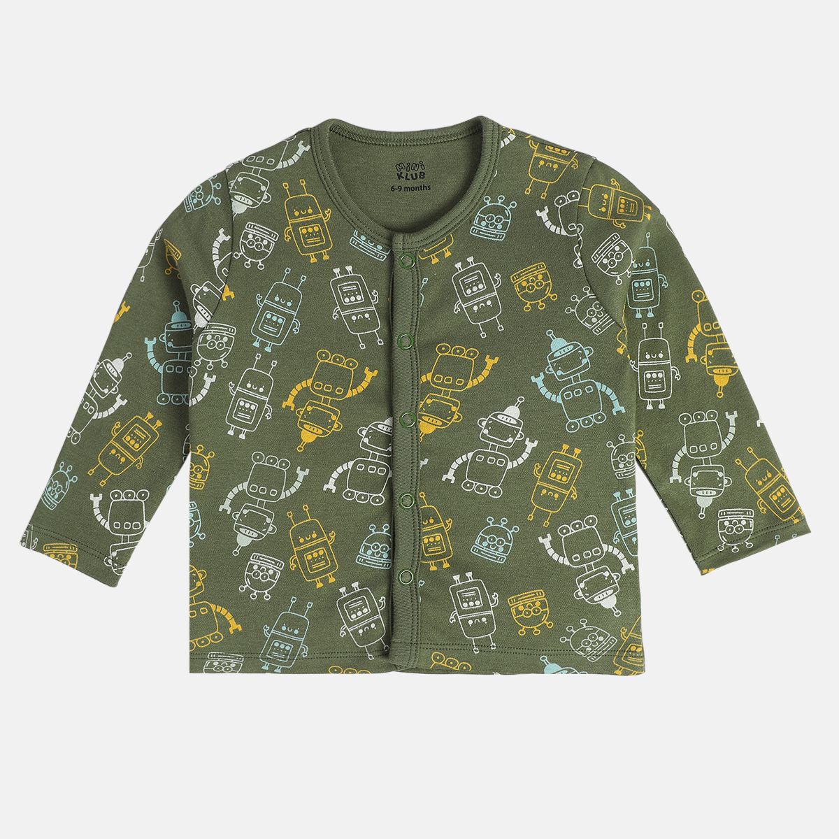 Boys Green Front Open Vest