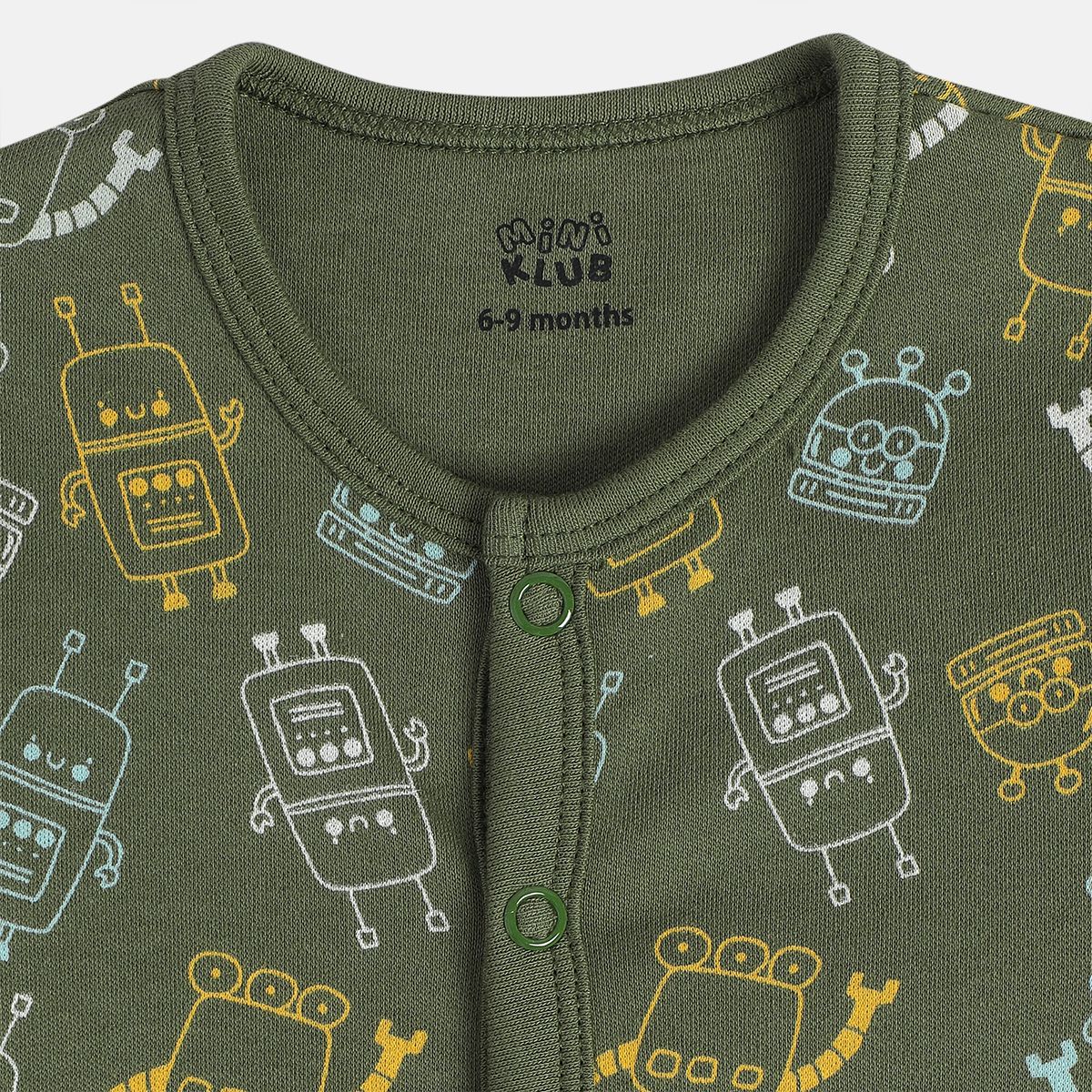 Boys Green Front Open Vest