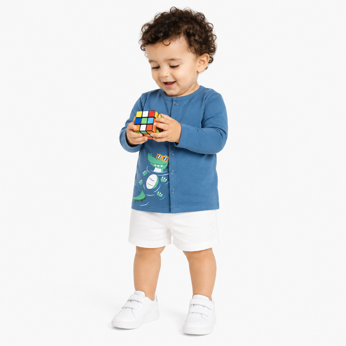 Boys Brown Front Open Vest