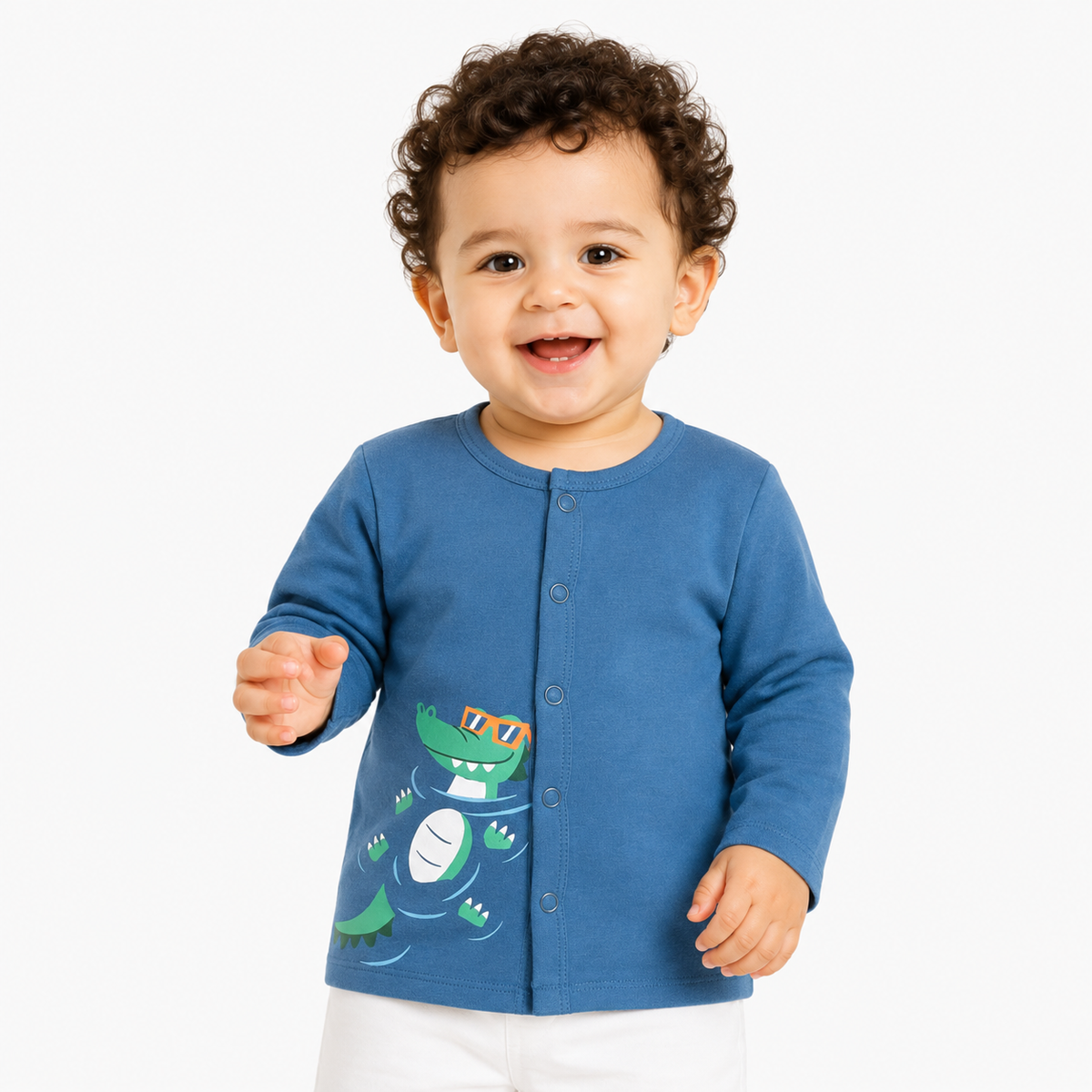 Boys Brown Front Open Vest