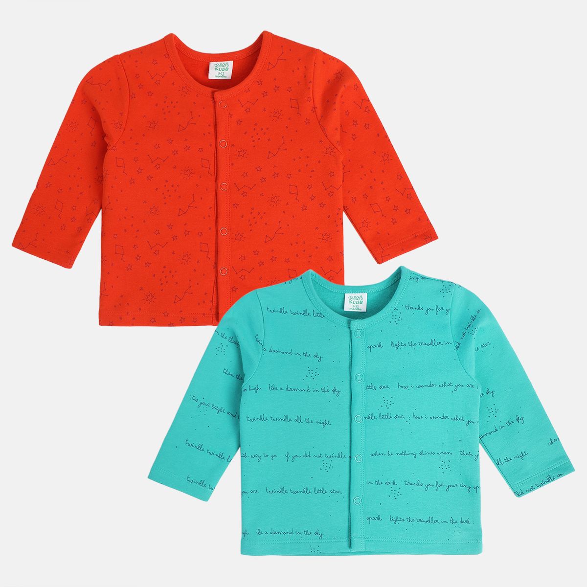 Boys Multicolor Pack Of 2 Front Open Vest