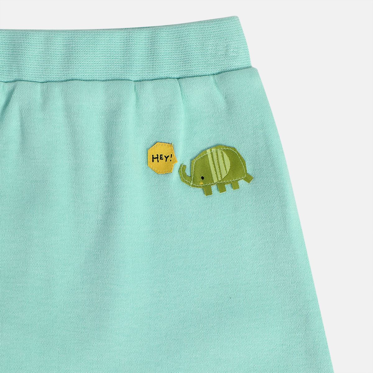 Boys Green Knit Bottom