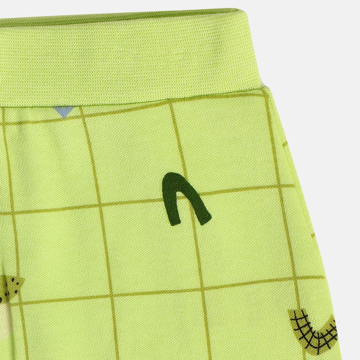 Boys Green Knit Bottom