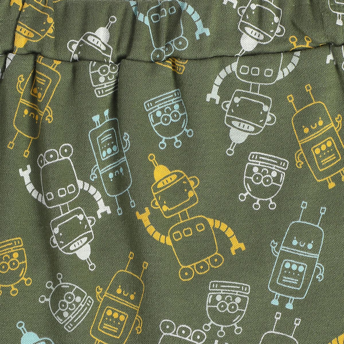 Boys Green Knit Bottom