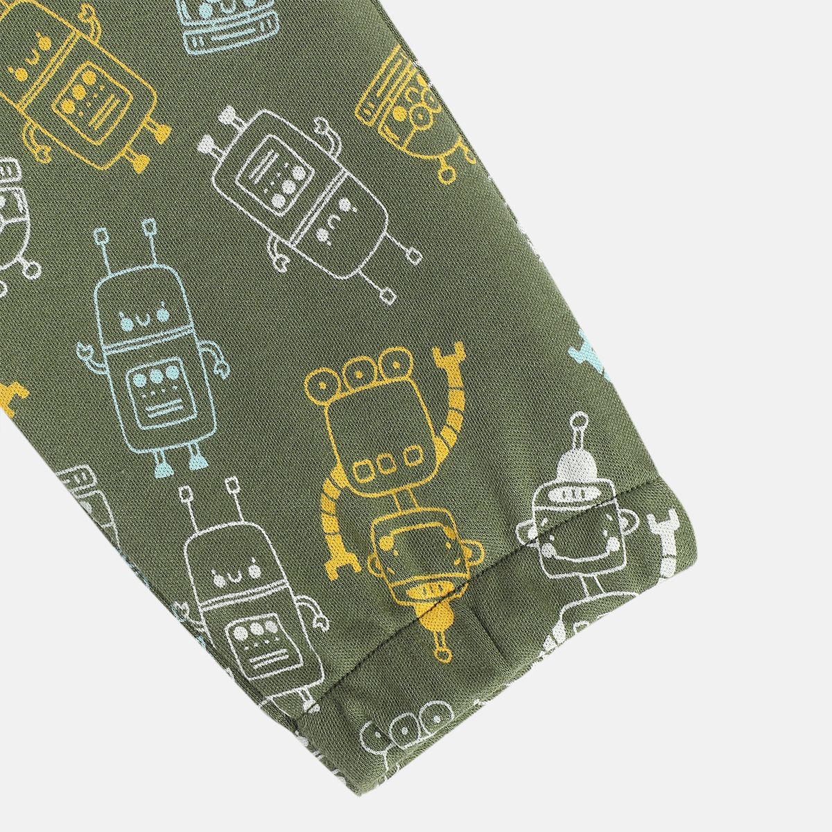 Boys Green Knit Bottom