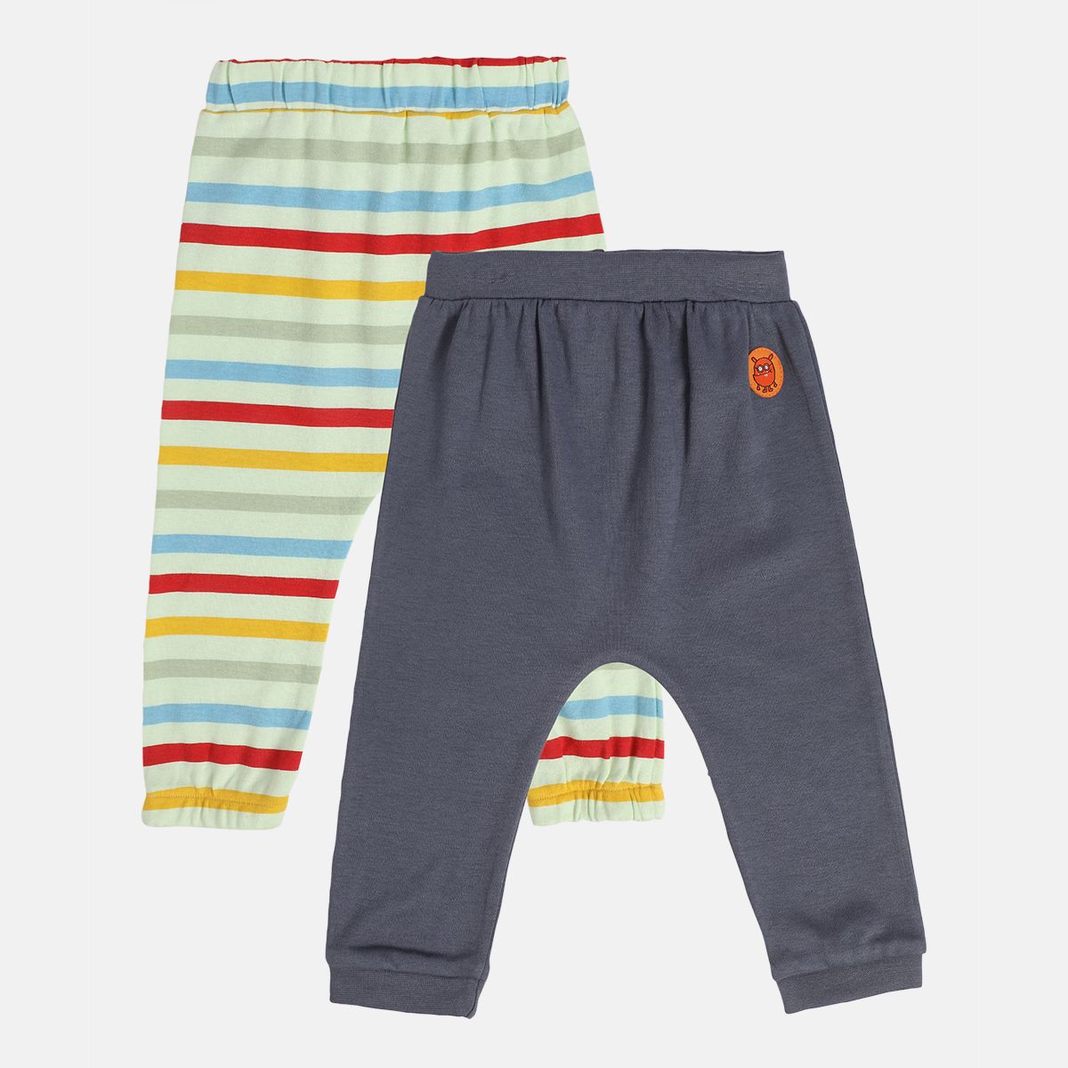 Boys Multicolor Pack Of 2 Knit Bottom