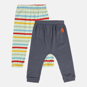 Boys Multicolor Pack Of 2 Knit Bottom