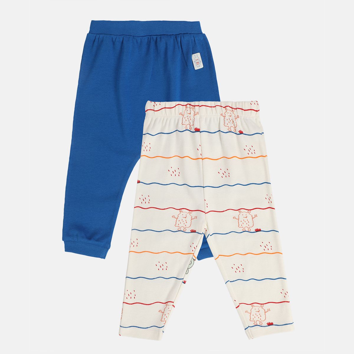 Boys Multicolor Pack Of 2 Knit Bottom