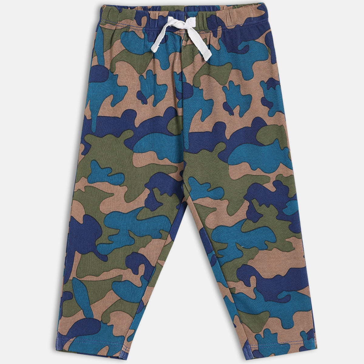 Boys Pack Of 3 Elasticated Ankle Length Knit Bottom - Multi