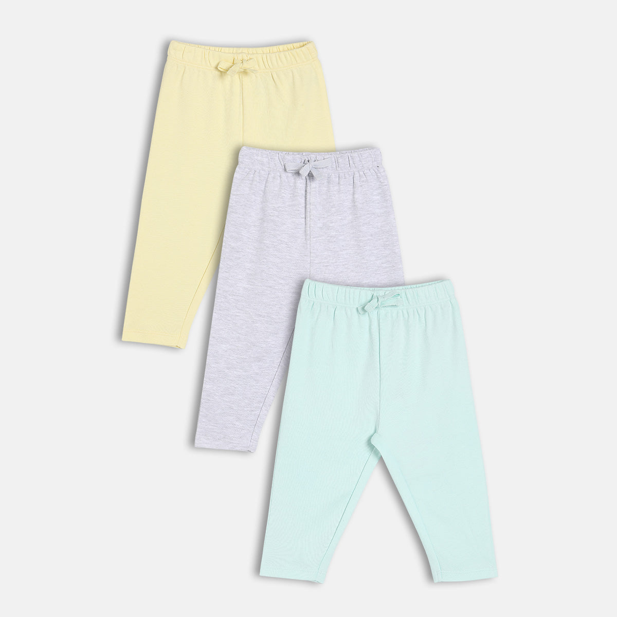 Boys Pack Of 3 High Raise Full Length Knit Bottom - Multi